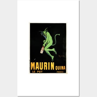 Devil MAURIN QUINA Liquor Absinthe Art Deco France Leonetto Cappiello Posters and Art